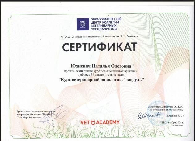 Документ: Юхневич Н. О.