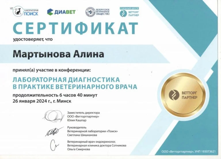 Документ: Мартынова А. Б.